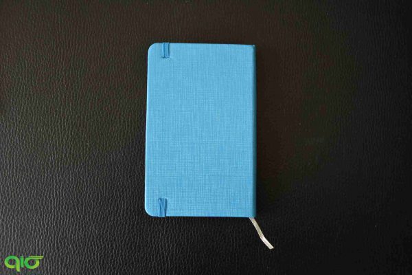 دفترچه دور رنگی سایز کوچک آبی پشت